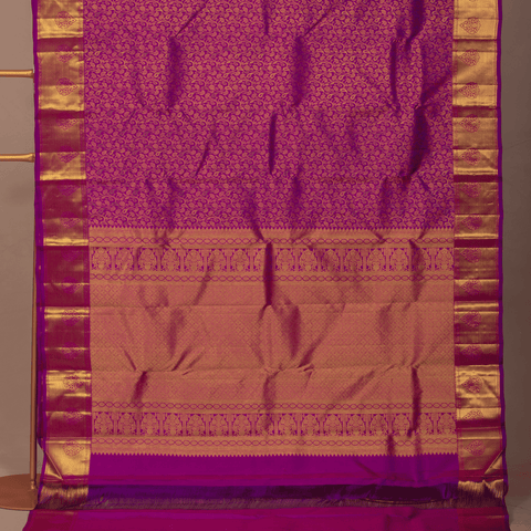 Mejentha Self & kodi design with Unstitched Blouse